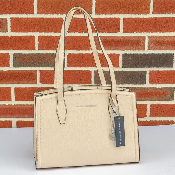 Satchel Handbags - Women's Medium Handbag FRENCH CONNECTION Alisa Pebble Triple Section Satchel